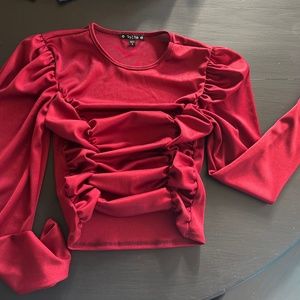 Silky dressy crop top women’s s